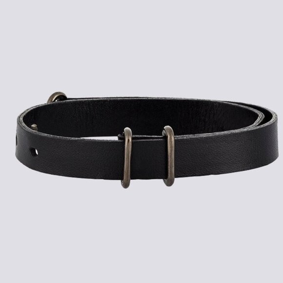Giles & Brother Leather Visor Cuff Narrow Bracelet - Picture 5 of 5